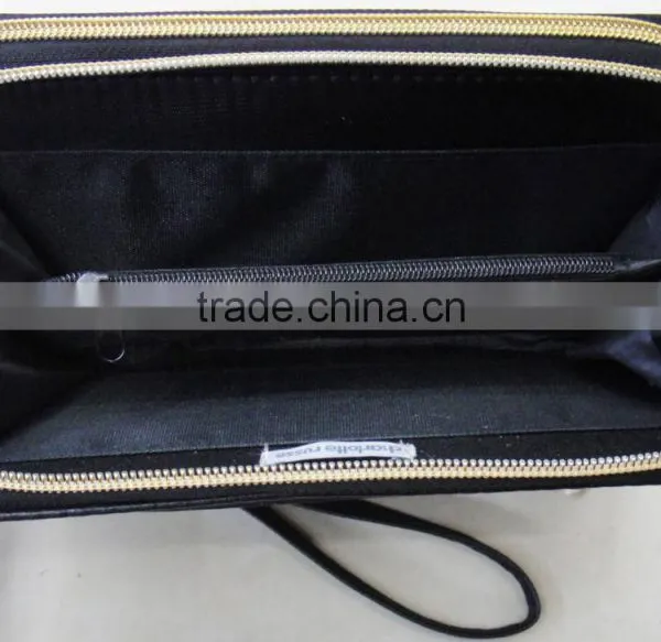 Fashion Hot High Quality pu Leather Rivets Zipper Wallet photo-3