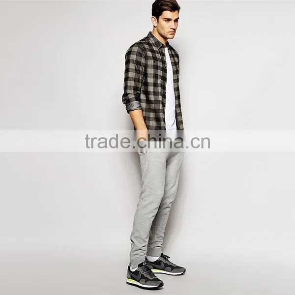 Mens Slim Fit Blank Jogger Pants With Zippered Hem Wholesale Blank Jogger Pants photo-3