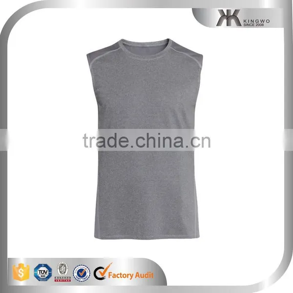 Hot Sale Sports Vest Plain Breathable Quick Dry Mens Tank Top photo-2