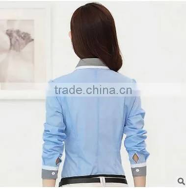 Wholesale EXW Price Ladies Blouses and Tops Ladies Formal Shirts Patterns photo-2
