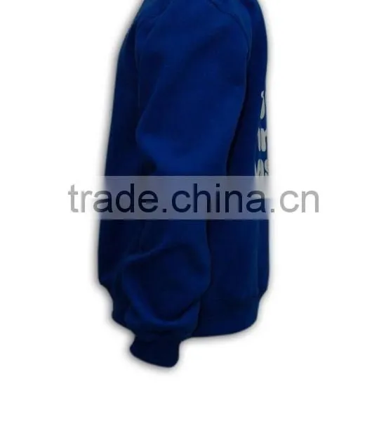 Great Workmanship Blue Thick Fleece Pullover Crewneck Sweatshirt photo-3