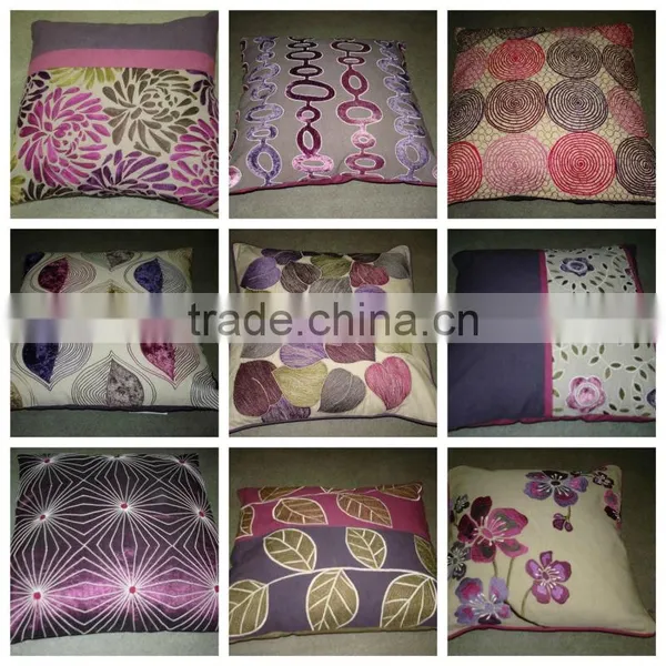 Beautiful Lilac Embroidered Cushion Covers Collection