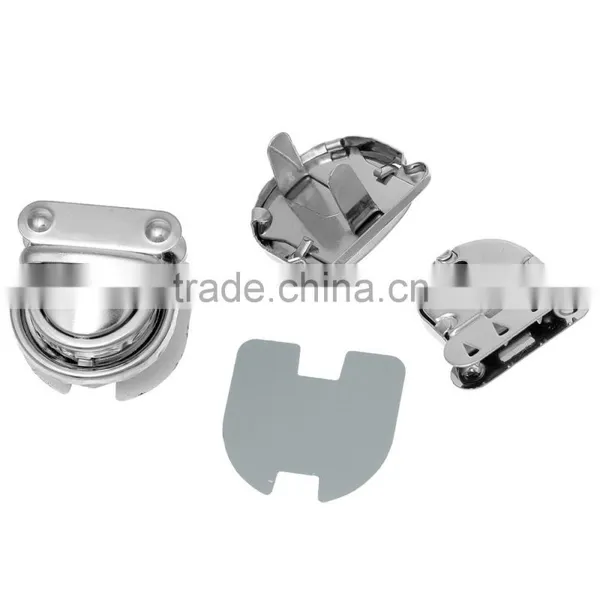 Custom Silver Tone Small Bag Twist Turn Metal Lock For Purses photo-3