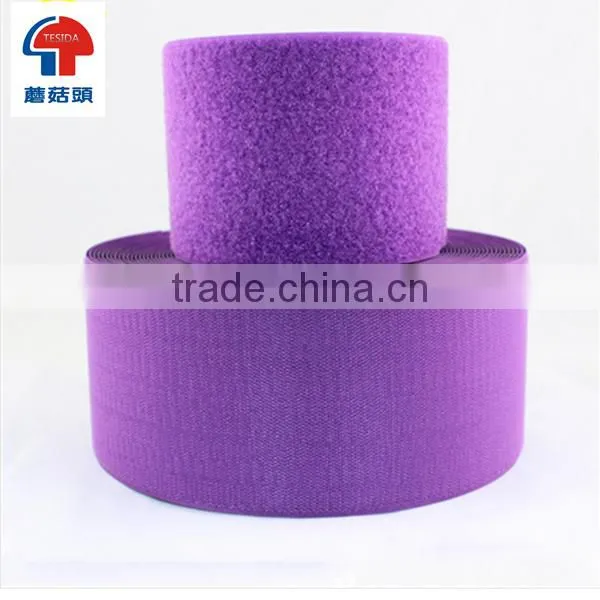 High-frequency Heat-weldable Hook and Loop Tape in 1 Inch Wide Color Black photo-5