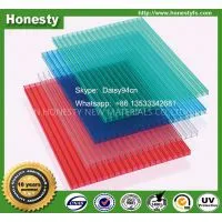 FOSHAN HONESTY 10 YEARS WARRANTY POLYCARBONATE MUTI WALL HOLLOW SHEET