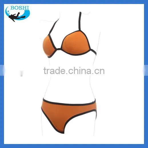 2015 Hot Sale Neoprene Fabric Girls Swimwear photo-4