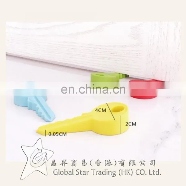 Creative Key Silicon Door Stopper Baby Safety photo-2