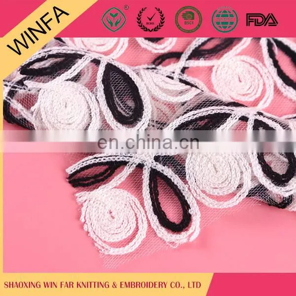 New Products Wholesale Jersey Polyester Embroidery Fabric photo-2