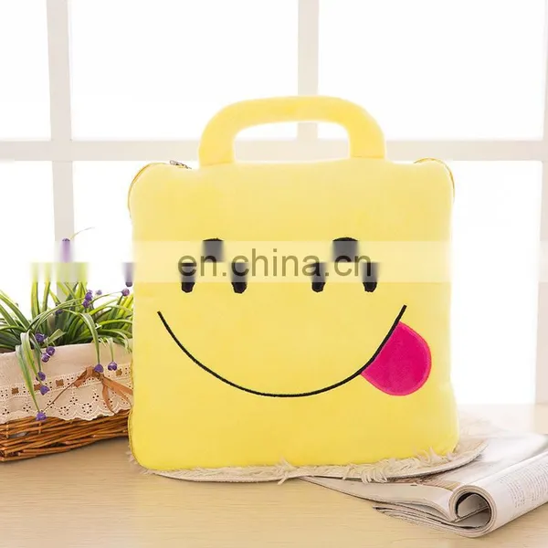 Square Type Plush Emoji Pillow Summer Quilt Plus Sofa Cushion photo-4