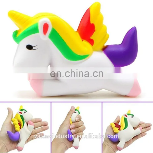 Squishy Cute Wings Unicorn Kawaii Cream Scented Squishy Charms Stress Relief Toys photo-5