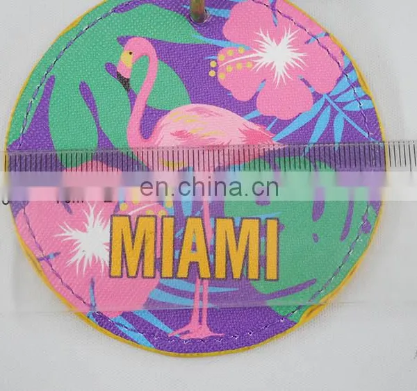 Eco Friendly Manufacturers Colorful Leather Keychain With Logo photo-2