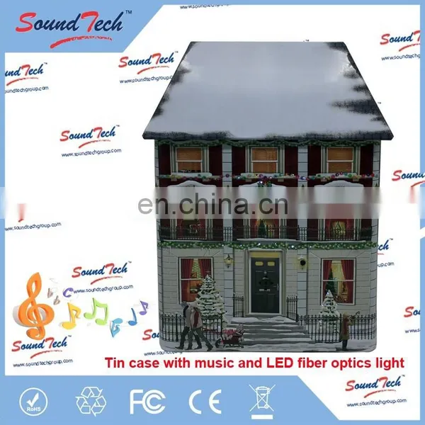 High Quality Tin Can Factories Metal Tin Can With Music and LED Fiber Optics Light up photo-2