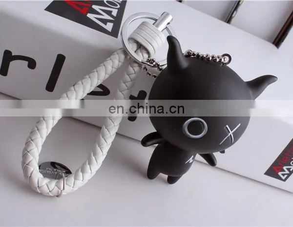 Korean Creative Cartoon Shape Keychain Leather Bag Accessory photo-4
