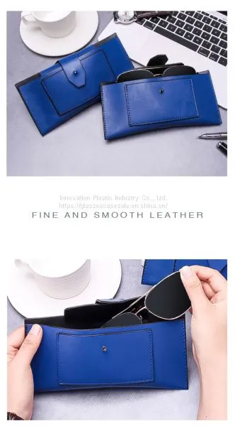 Creative and Vintage Portable Sunglasses Holder; Simple Leather Myopic Eyewear Pouch photo-5