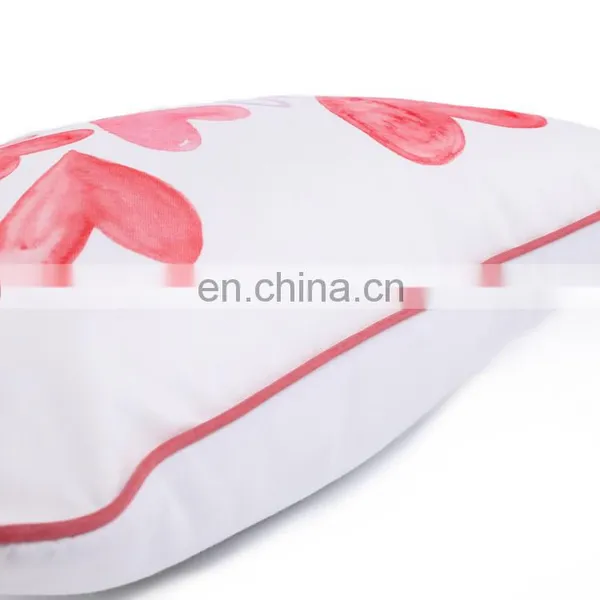 Happy Valentine's Day Decorative Throw Pillow Case Sweet Love Pink Square Cushion Cover for Home Decor photo-4