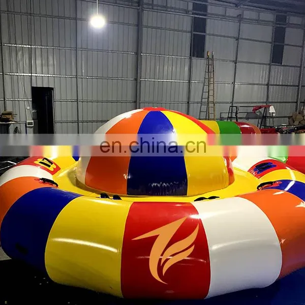 Giant Water Towable Ski Tube Saturn Rocker Inflatable Water Disco Boat photo-2