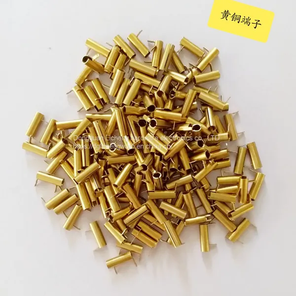 Brass Terminals, Phosphor Copper Clip, Electronic Accessories, the Surface is Plated With Bright Tin and Dumb Tin photo-2