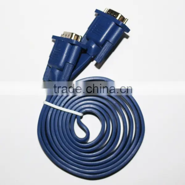 High Speed 15pin Male to Male Flat Vga Cable 8m, Computer Monitors Cable Supplier's Choice photo-3