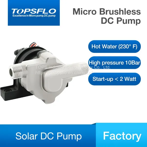 Mini High Pressure High Temperature Brushless dc Centrifugal Circulation Heater Solar Water Pump photo-2