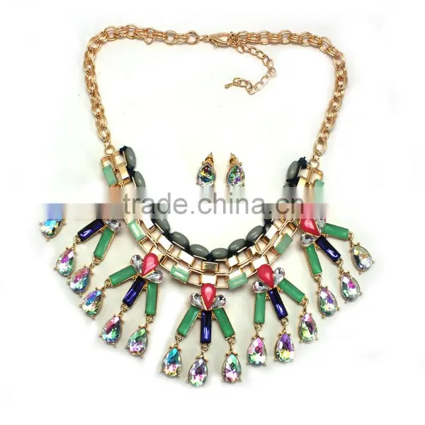 2015 Wholesale Factory Popular Cheap Resin Flowers for Jewelry, Fashion African Beads Jewelry Set photo-5