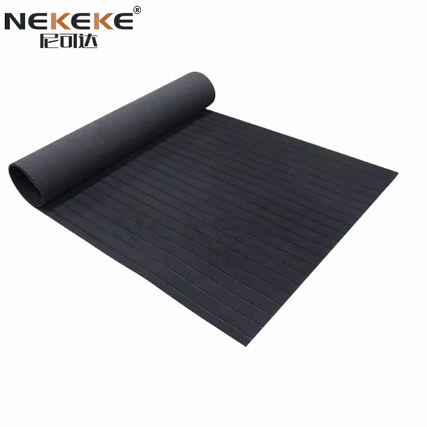 NEKEKE EVA Foam Sheet Deck Pad Cheap Outdoor Decking Black + Black Stripe photo-2