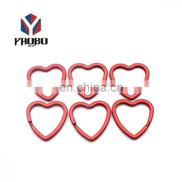 Moderate Price Metal Ring Split Heart Shape Keyring Accessories For Gift Key Chain photo-4