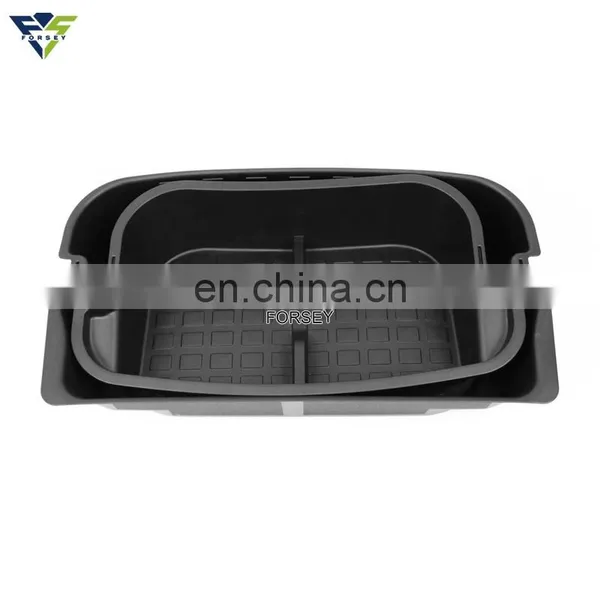 Car Rear Trunk Storage Box Double Storage Box Modification Accessories Suitable for Tesla Model Y