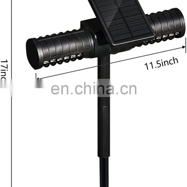 High Voltage Shock Solar Powered UV LED Waterproof Garden Mosquito Killer Light With Solar Powered USB Charging photo-2