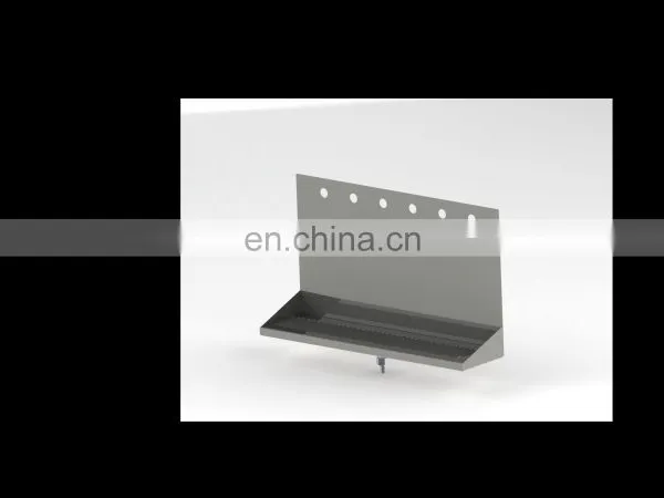 Shank Mounted Drip Tray Brushed Stainless With Drain 6 Faucets photo-3