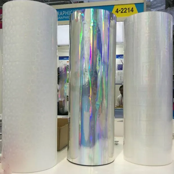 Transparent BOPP Holographic Thermal Laminating Film With Kinds of Designs photo-4