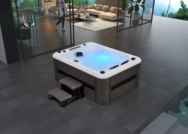Rectangular Massage Bathtub for Home Use; Independent Massage Surf;