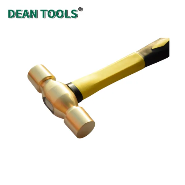 Non-Sparking Double Face Brass Hammer,Solid Brass Head,Corrosion Resistant,Reliable Striking Force photo-2