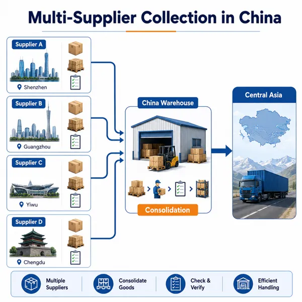 China to Central Asia Warehouse Consolidation and Truck Freight Service photo-3