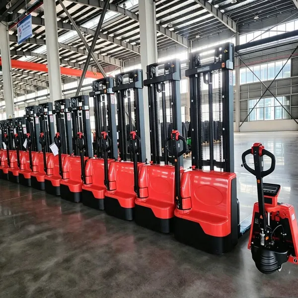 Walkie Fully Electric Pallet Stacker 1.2t 1.5ton Stacker Forklift With 3m 4m Warehouse Narrow Aisle photo-4