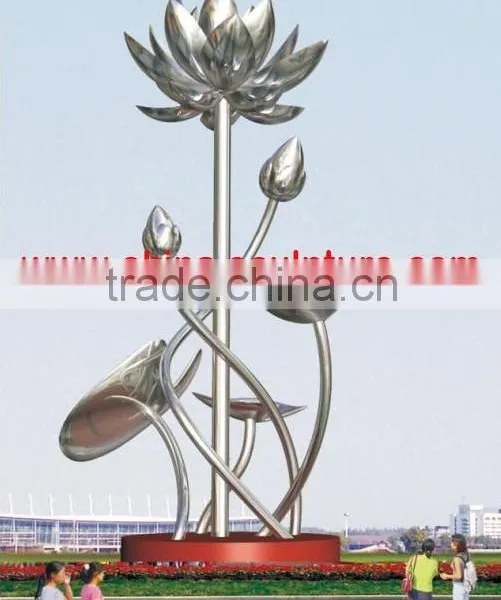 Lotus Flower Sculpture Metal Art Sculpture