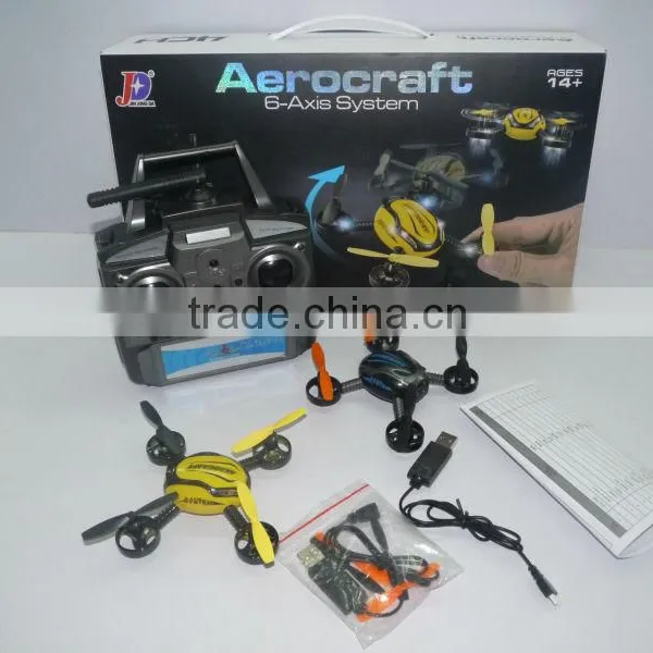 2014 Newest JXD388 4CH 2.4G Small RC UFO With LED 6-Axis System Helicopter photo-2