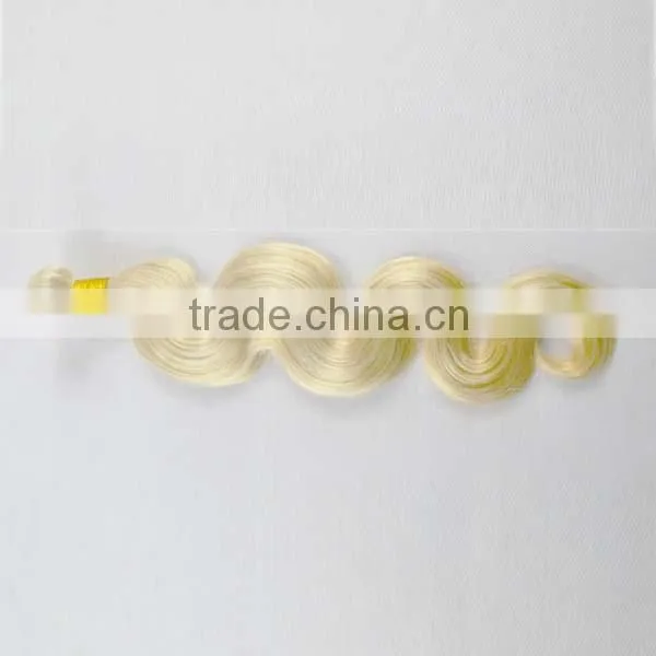 Human Hair Light Blonde Color Virgin European Hair photo-3