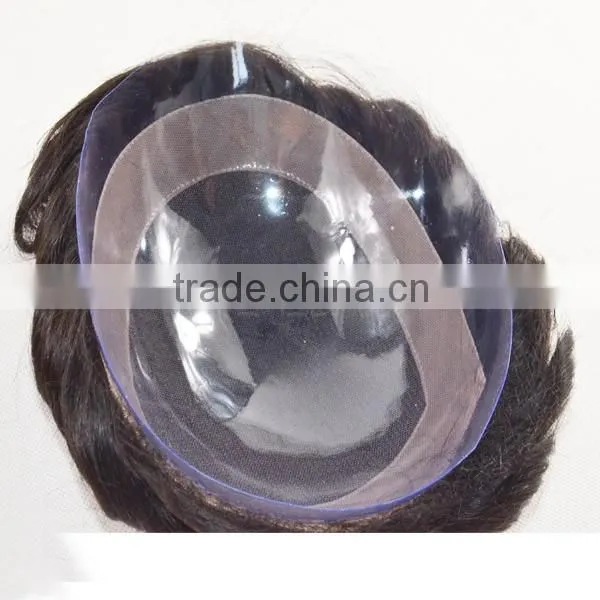 Top Quality Comfortable Real Hair Swiss Lace Cheap Toupee for Men Human Hair Toupee photo-6
