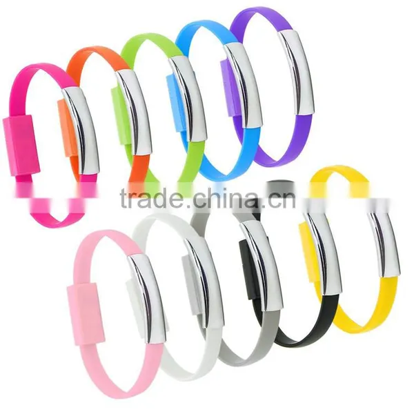 Magnetic Bracelet Wrist Band Data Micro USB Cable for Phone photo-4