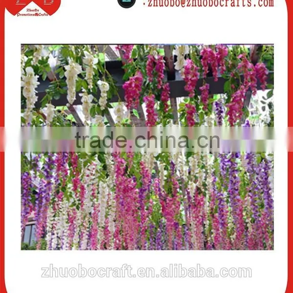 Hot Cheap Wholesale Long Style Westeria Artificial Garden Flowers ,wedding Decorations