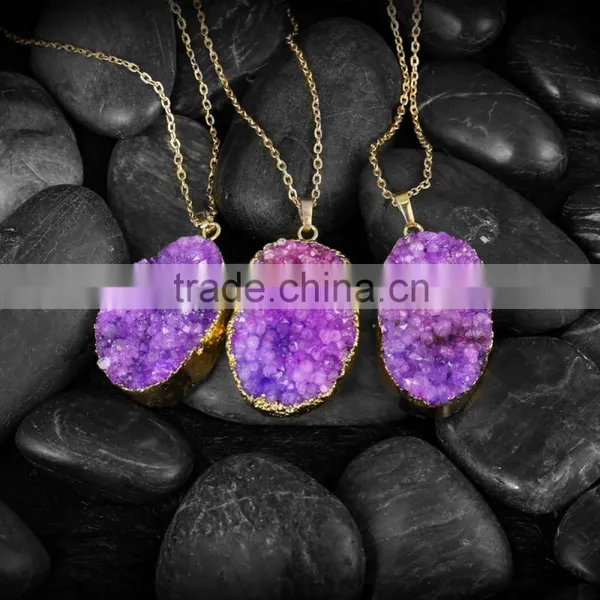 New Luxury Natual Purple Bead Necklace Designs photo-2
