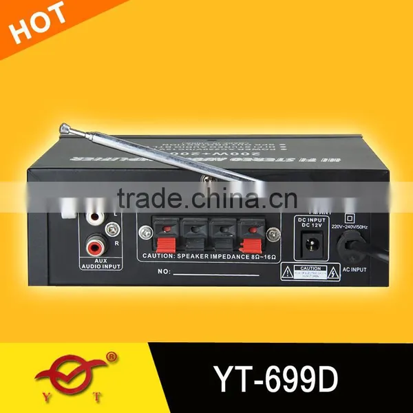 Small Car Amplifier Class d 1500w YT-699D With Usb sd photo-2