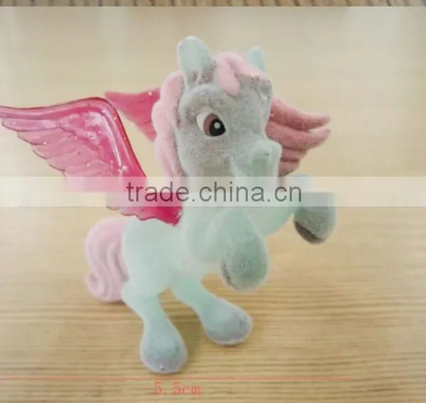 Nice Plastic Flocked Animal Horse Toy for Kids photo-4