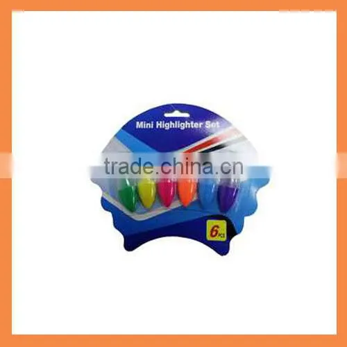 6pcs Office and School Suppliers Stationery Mini Highlighters Set