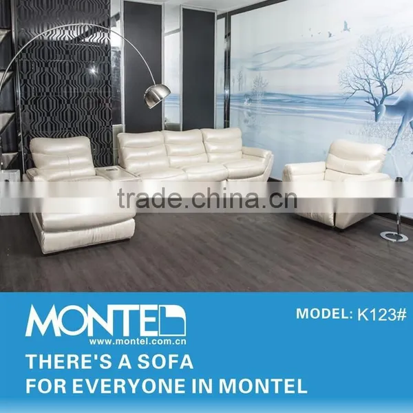 Germany Living Room Leather Sofa Set photo-5