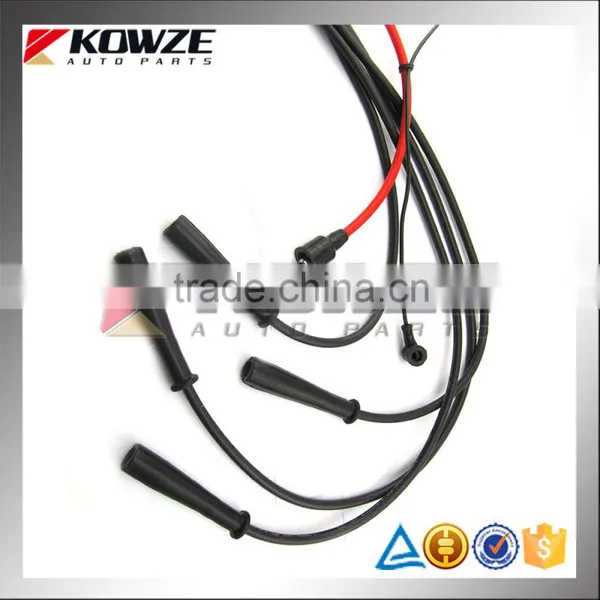 Spark Plug & High Tension Cabel Set For Mitsubishi Pajero Montero V12 4G54 V32 MD997698 photo-3