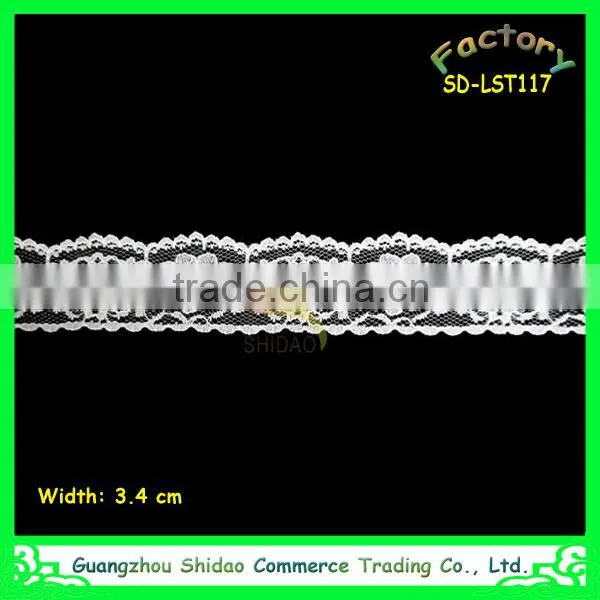 Wholesale Top Sale Lace Trim Nylon and Spandex Guipure Lace Trim photo-3