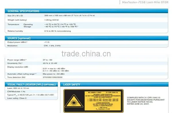 Mini OTDR EXFO MAX-715B!!! photo-2