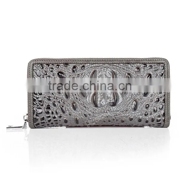Casual Promotional Crocodile Leather Purse photo-4