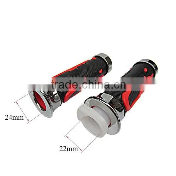 Chinese Factory Wholesale Motorcycle Aluminium Rubber Hand Grip photo-3